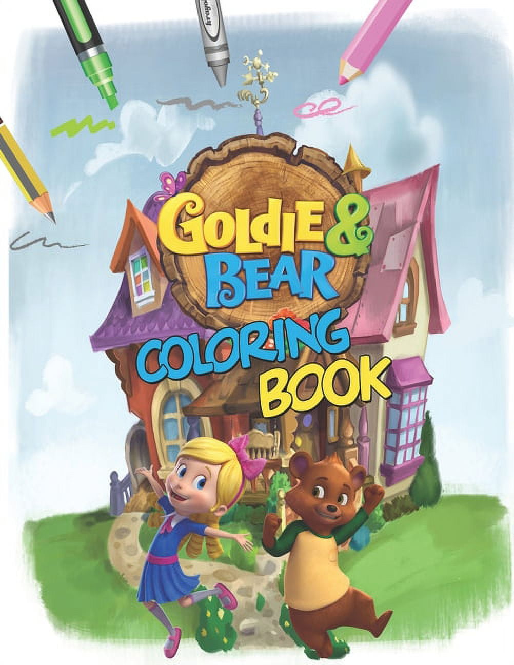 Goldie bear coloring book goldie bear coloring book stunning images of goldie and bear for kids and adults paperback