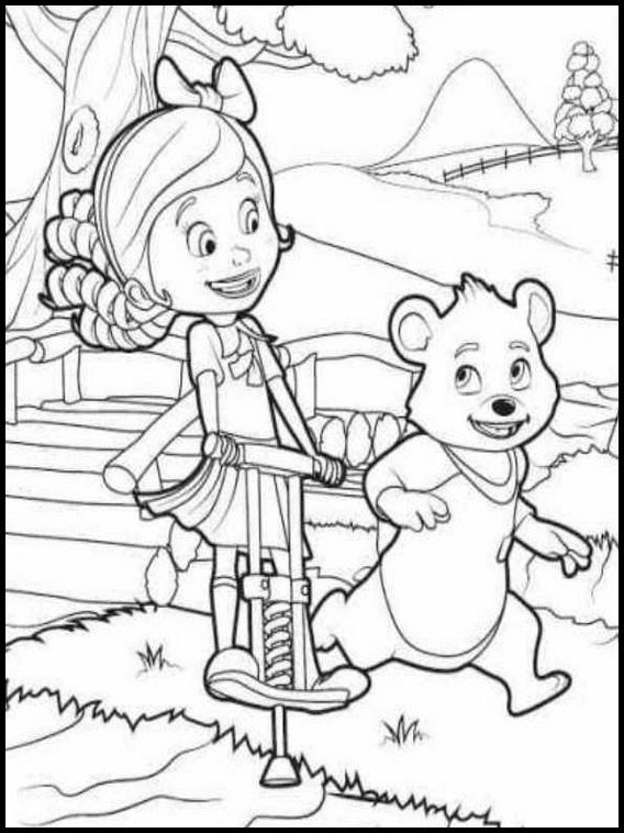 Goldie and bear printable coloring pages for kids bear coloring pages coloring pages for kids online coloring pages