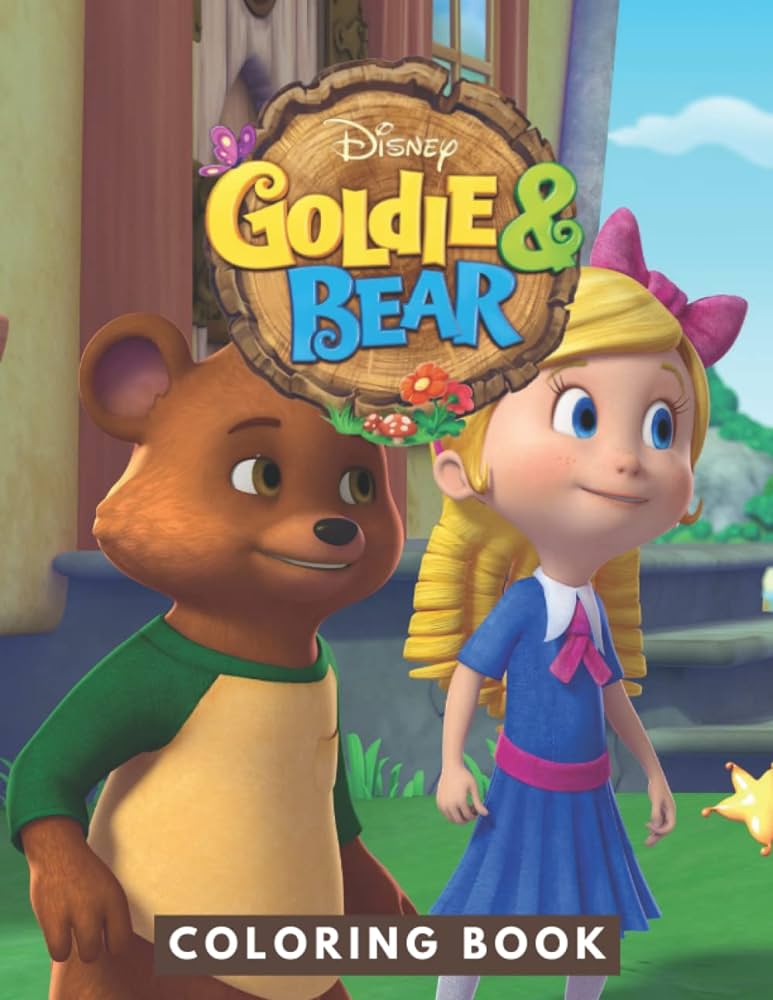 Goldie bear coloring book jumbo coloring book for kids ages