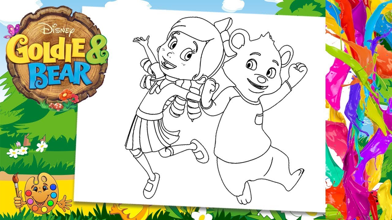 Coloring goldie and bear goldie jack a bear coloring pages coloring book