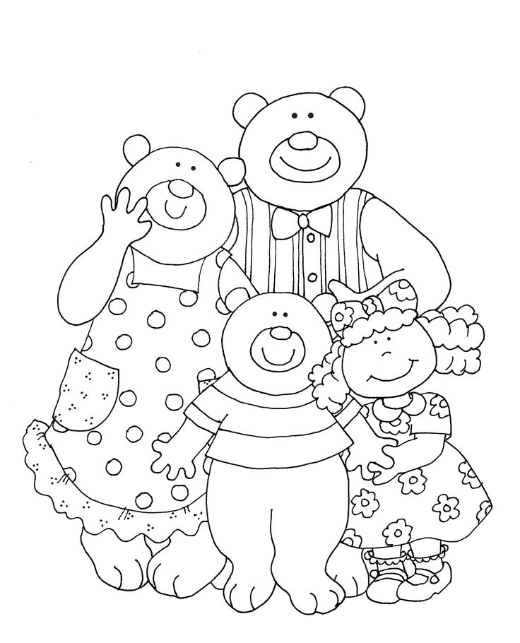 Goldilocks and the three bears bear coloring pages goldilocks and the three bears coloring pages