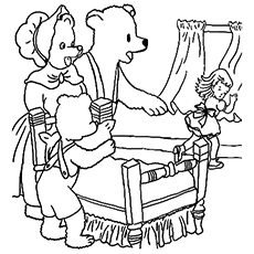 Top printable goldilocks and the three bears coloring pages