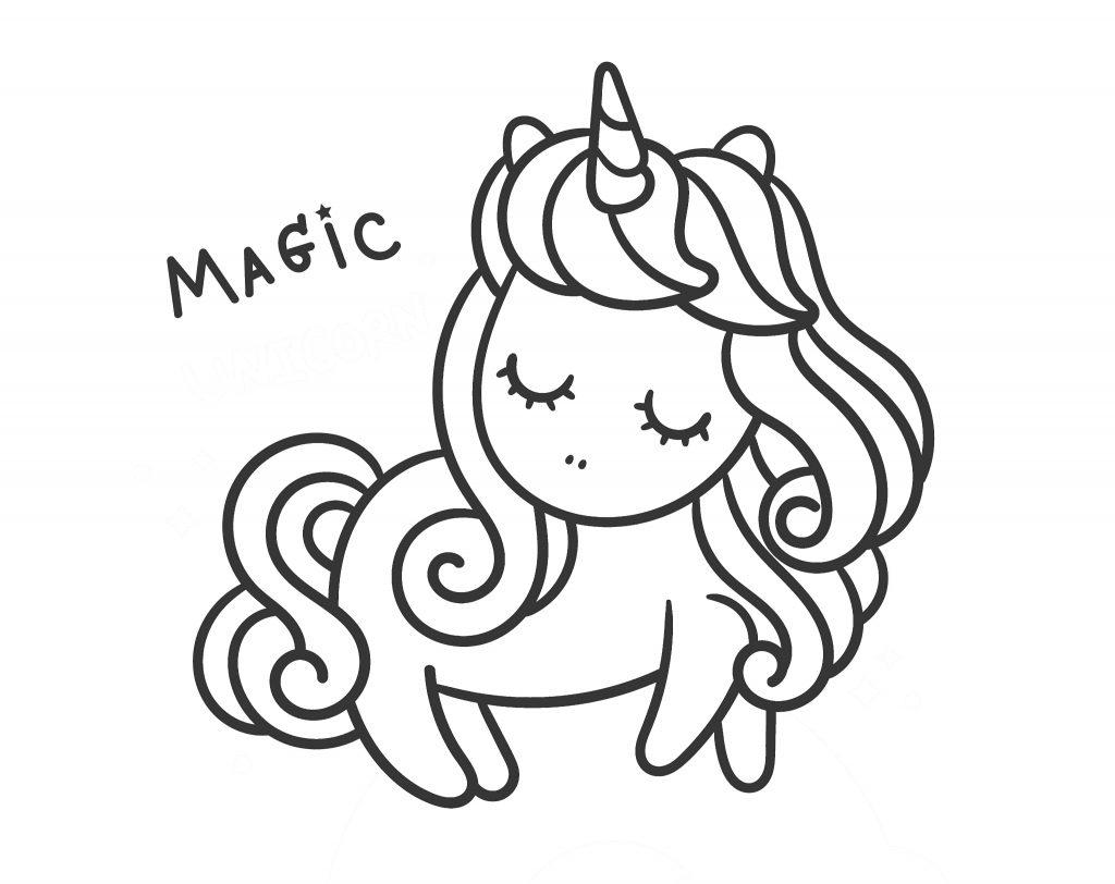 The cutest free unicorn coloring pages online