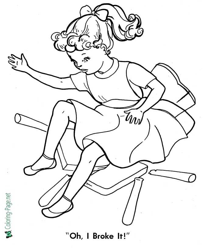 Goldilocks and the three bears coloring pages