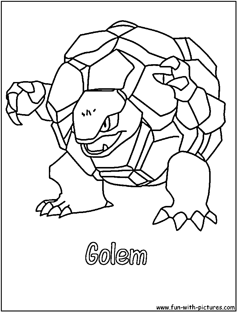 Golem coloring page