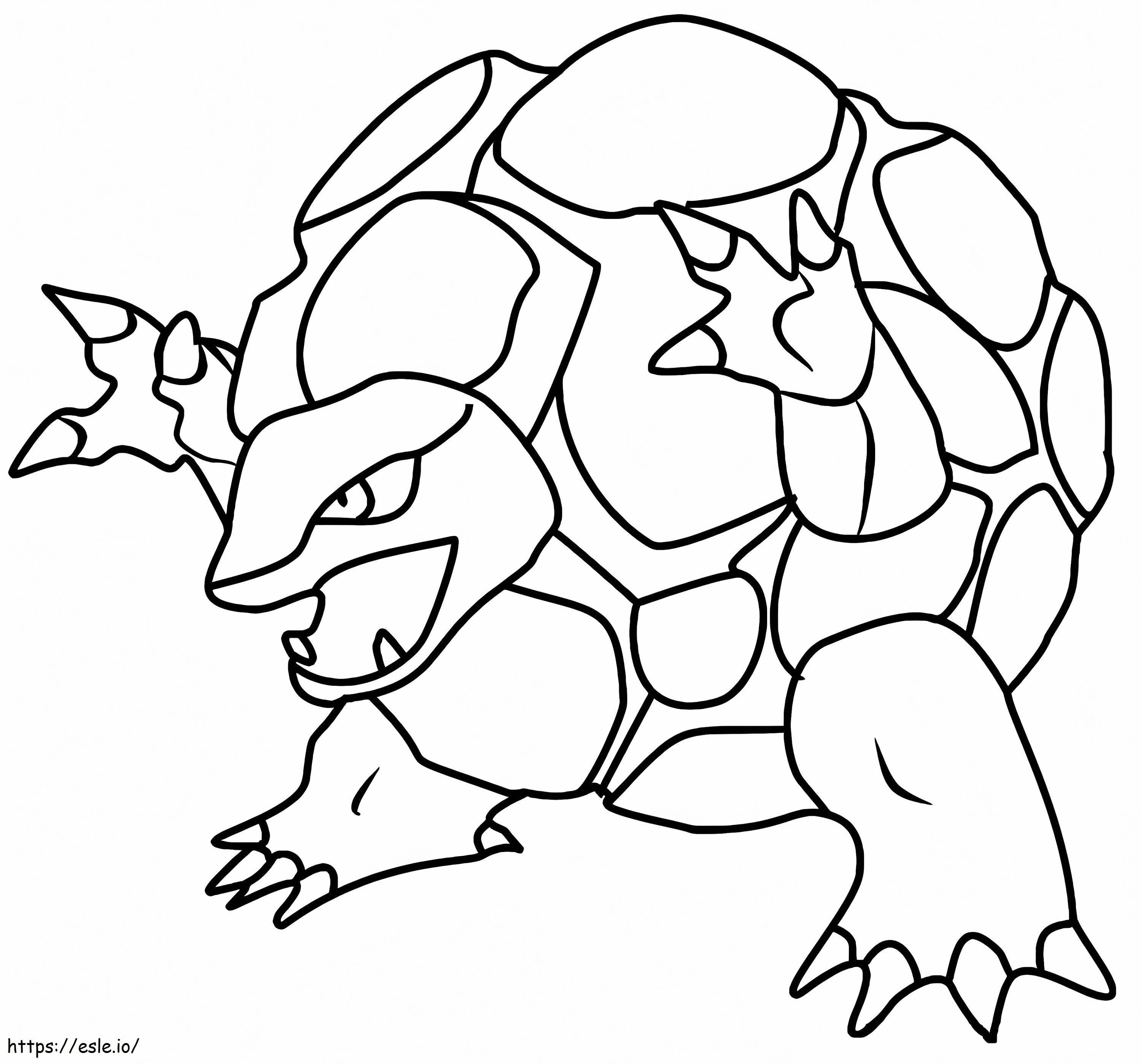 Golem pokemon coloring page