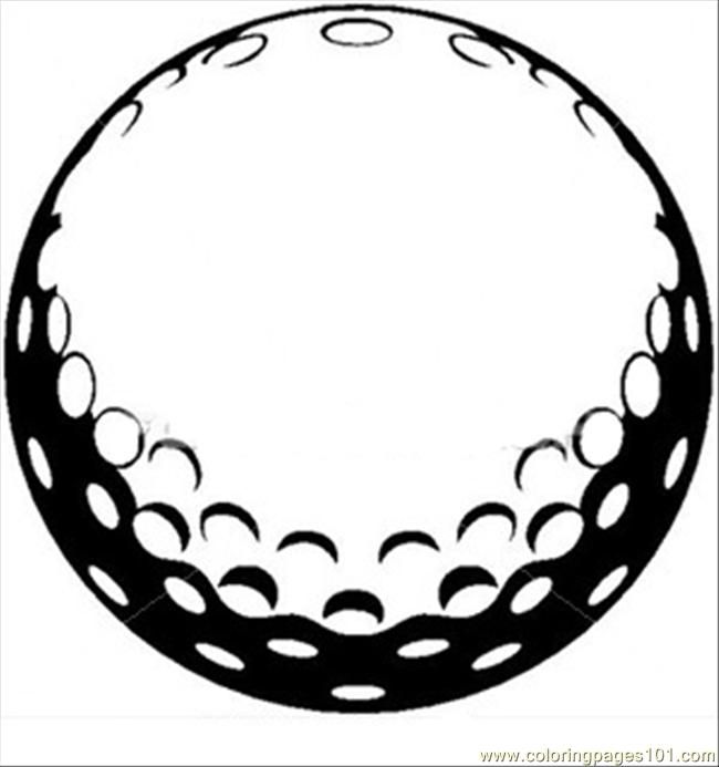 Coloring pages golf ball sports golf