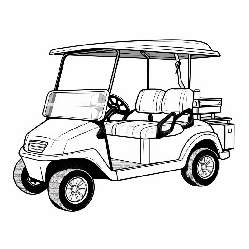 Coloring book golf stock illustrations â coloring book golf stock illustrations vectors clipart