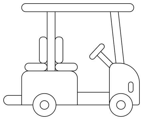 Golf cart coloring page free printable coloring pages