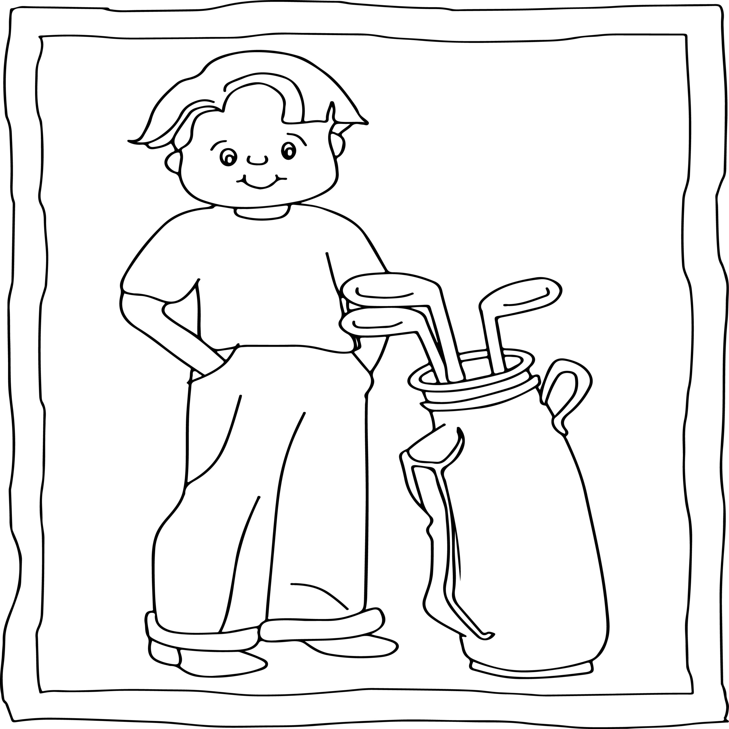 Golf coloring book easy and fun golf coloring pages for kids made by teachers