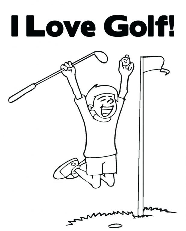 Golf coloring pages