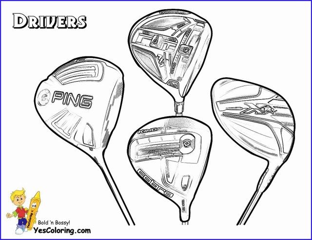 Beautiful picture of golf coloring pages