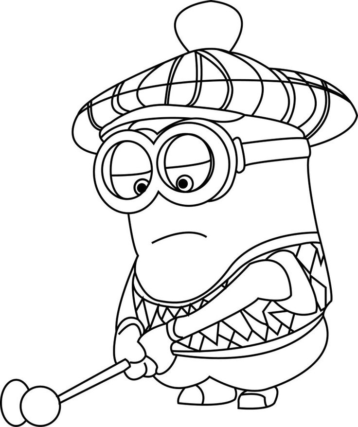 Golf coloring pages