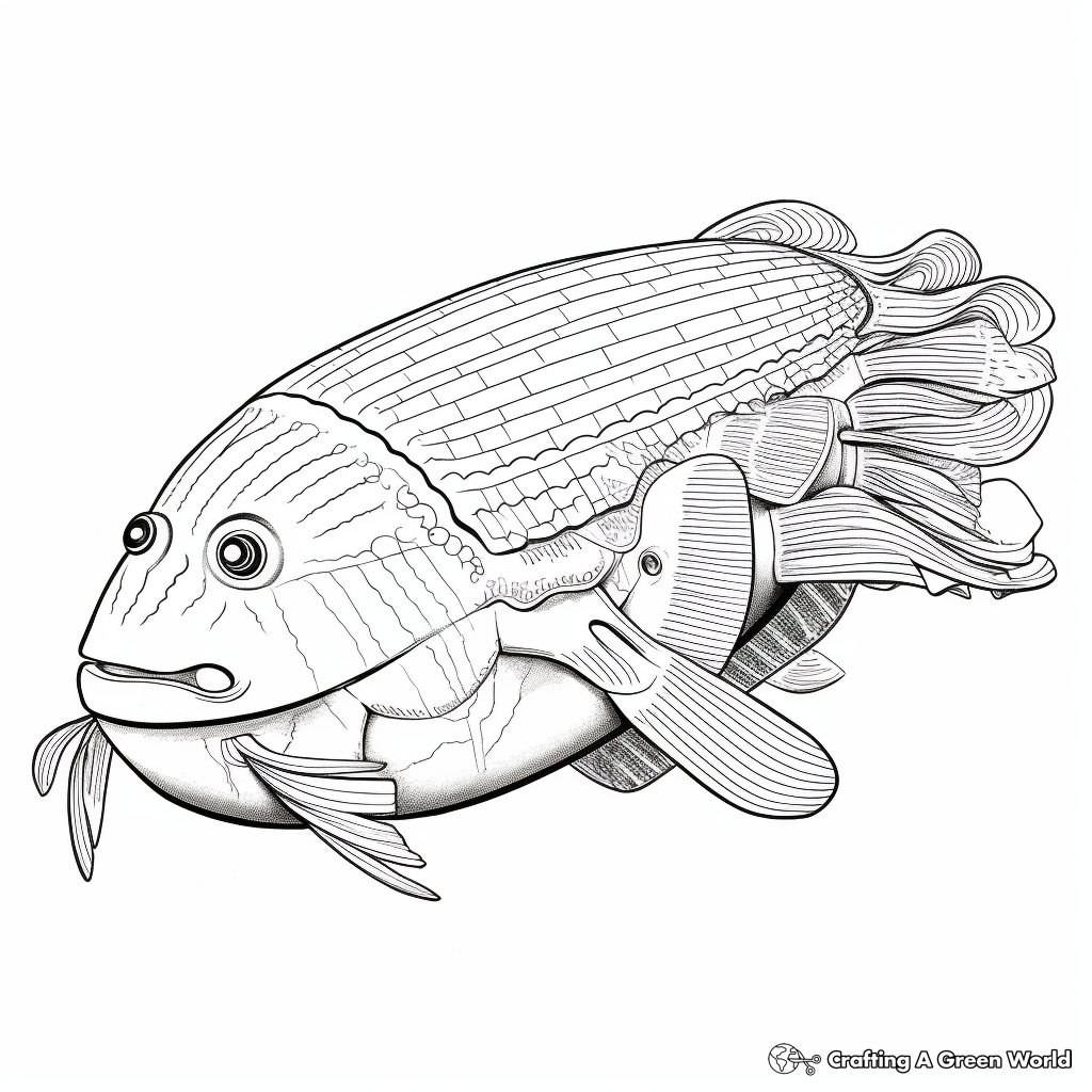 Cuttlefish coloring pages