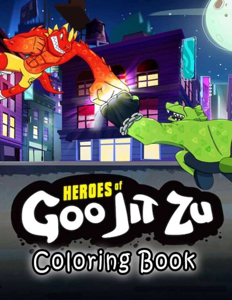 Goo jit zu coloring book great pages with premium quality images interesting coloring books unique illustrations to increase creativity suitable for all ages walker alley books