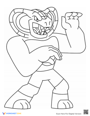 Free printable goo jit zu coloring pages for kids adults