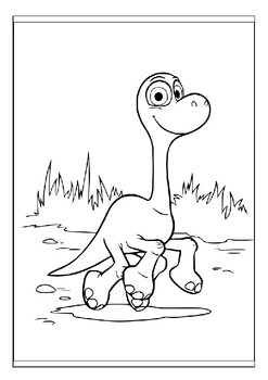 Perfect printable coloring pages for fans of pixars good dinosaur movie pdf