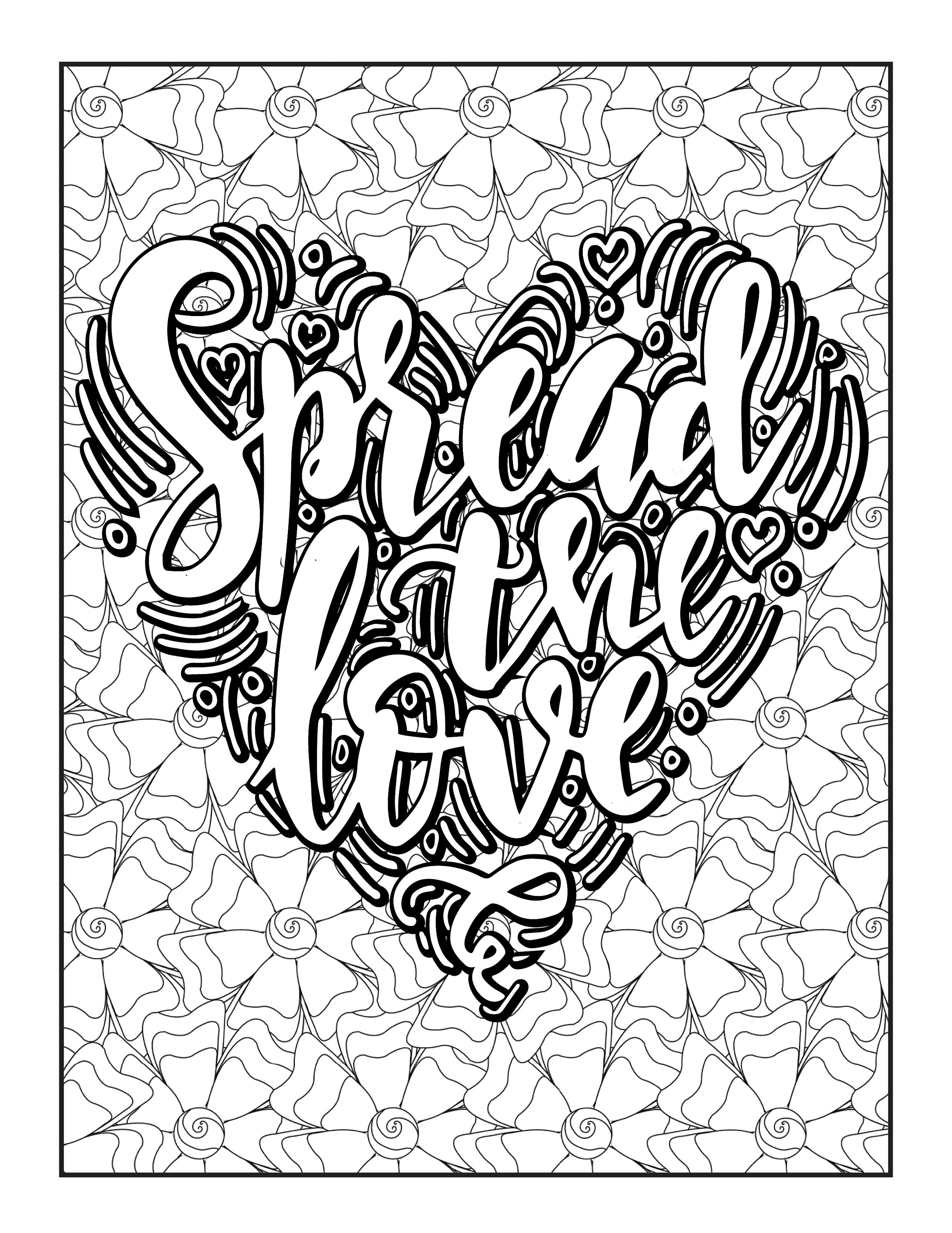 Good vibes coloring pages for adults