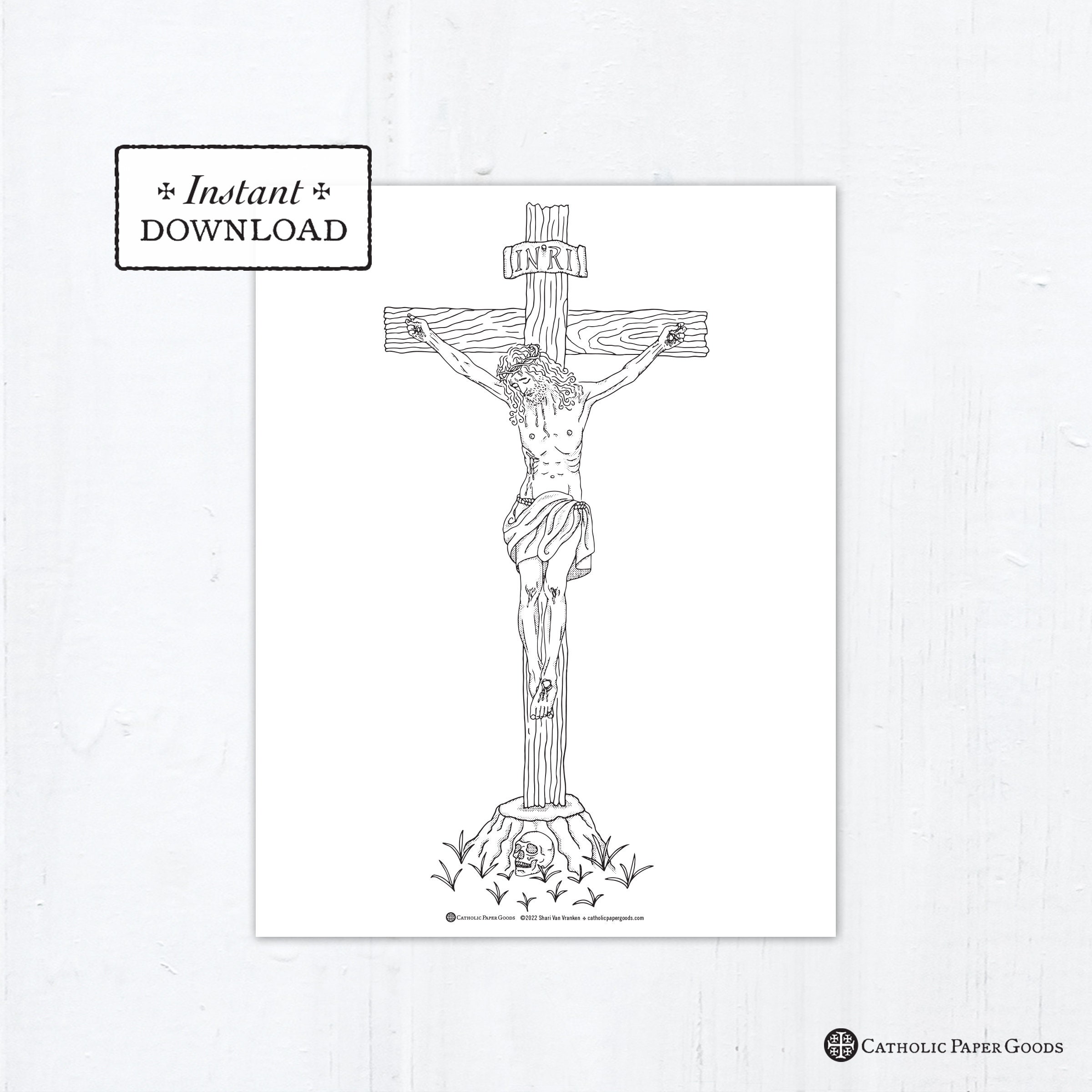 Catholic coloring page