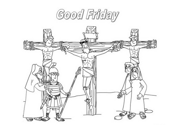 Good friday coloring pages and pintables for kids