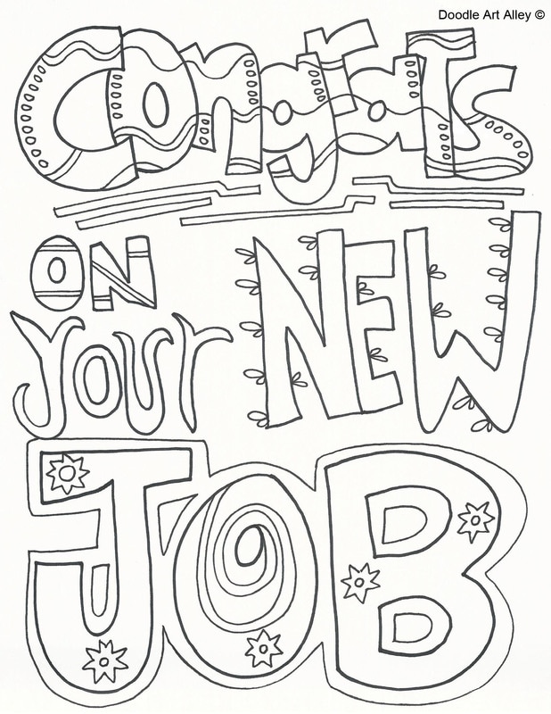 New job coloring pages