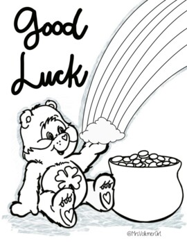 Good luck coloring page by mrs volkmer art tpt