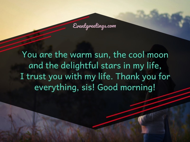 Cute good morning sister quotes with images â events greetings