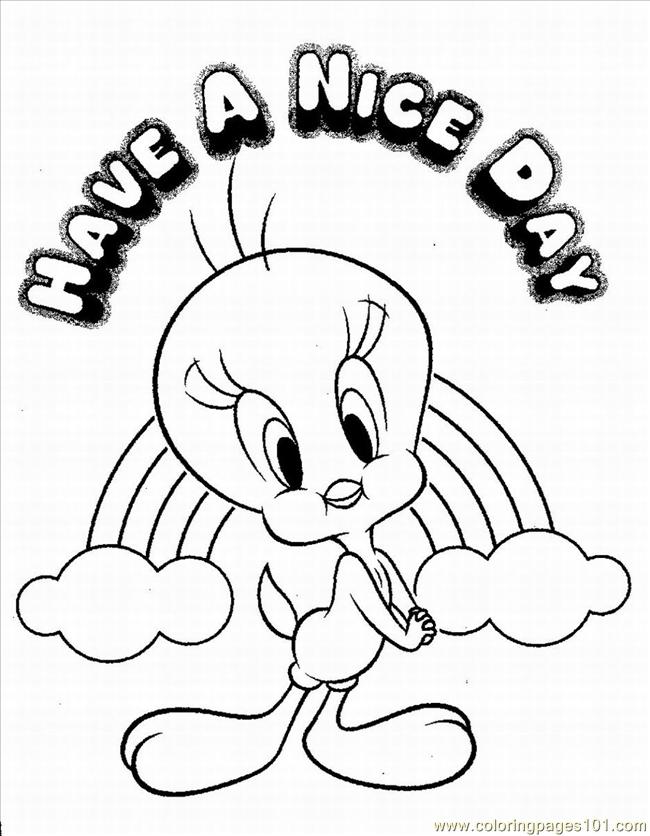 Free printable tweety bird coloring pages for kids