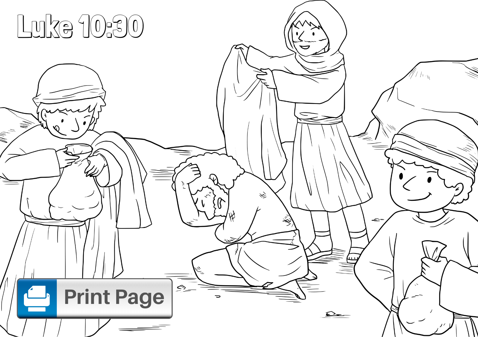 Free good samaritan coloring pages for kids printable pdfs â connectus