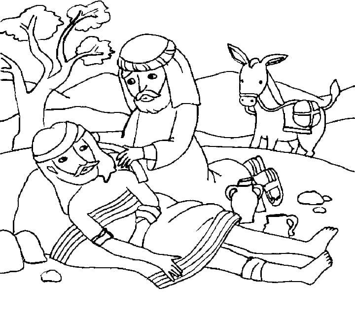 Good samaritan coloring pages printable for free download