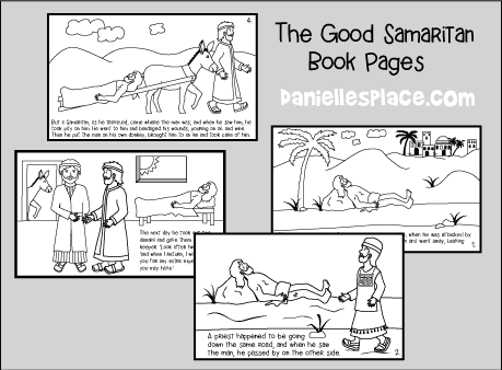 Good samaritan bible craft and coloring sheet â niv