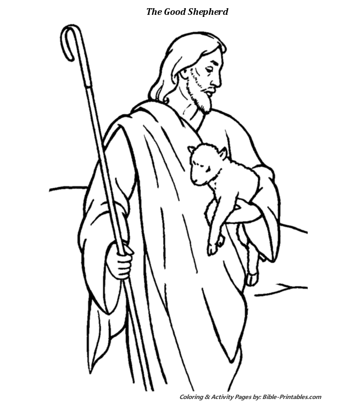 The parable of the good shepherd coloring pages