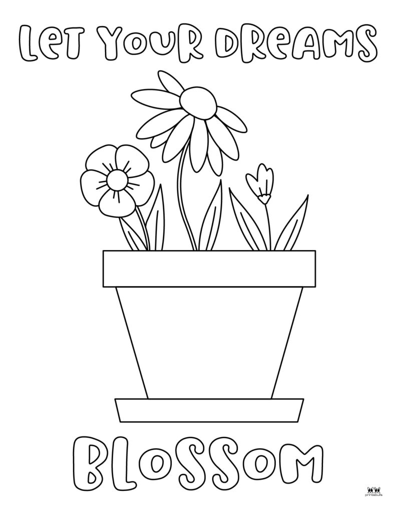 Flower coloring pages