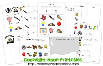 Goodnight moon printables