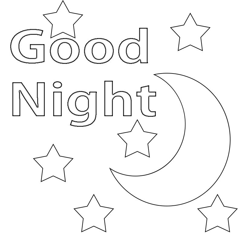 Good night coloring pages good night moon moon coloring pages english activities for kids