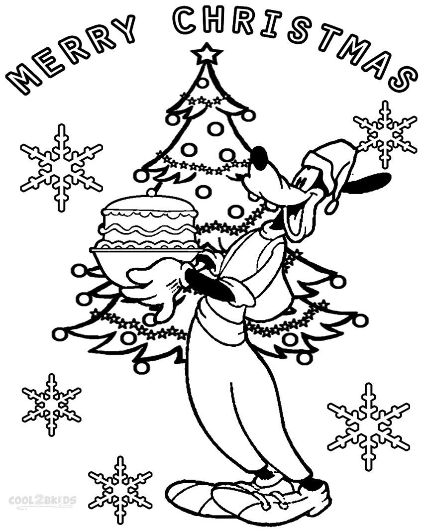 Printable goofy coloring pages for kids coolbkids christmas coloring pages christmas coloring sheets coloring pages