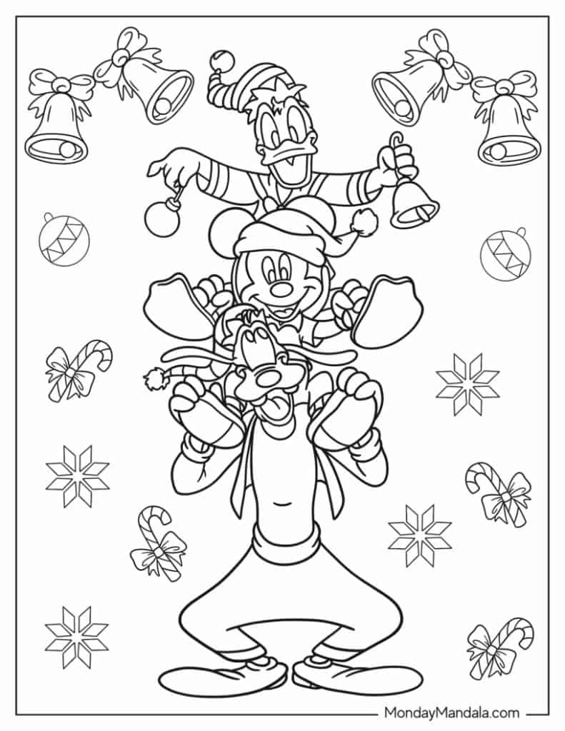 Goofy coloring pages free pdf printables