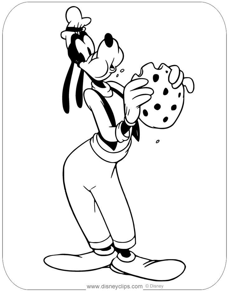 Goofys cookie mickey coloring pages disney coloring pages disney coloring sheets