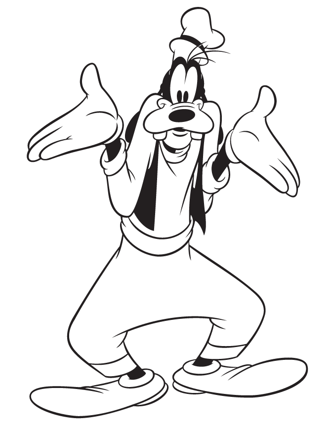 Goofy coloring pages printable for free download