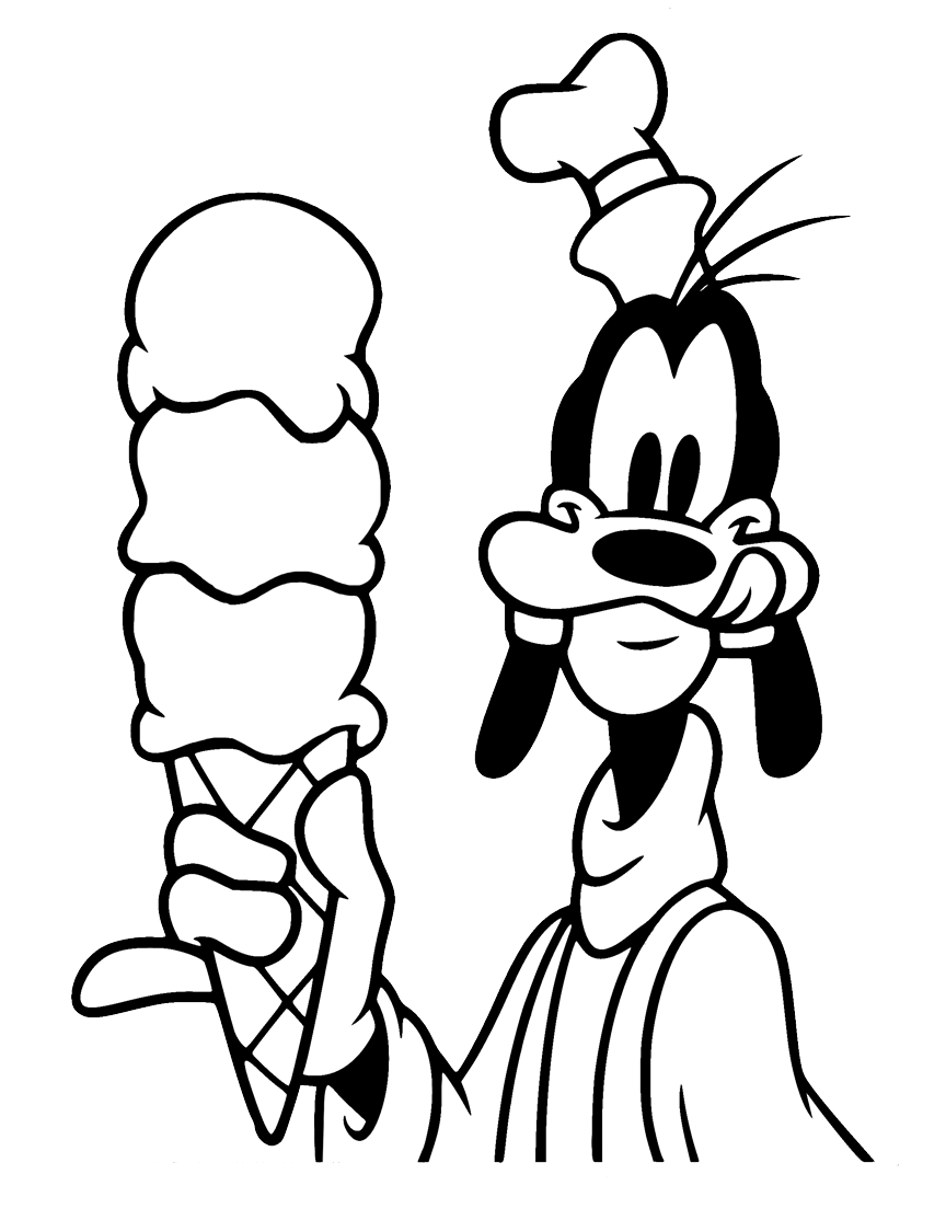 Goofy coloring pages printable for free download