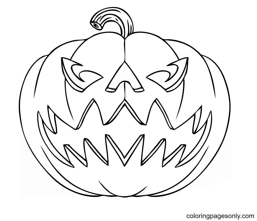 Jack o lantern coloring pages printable for free download