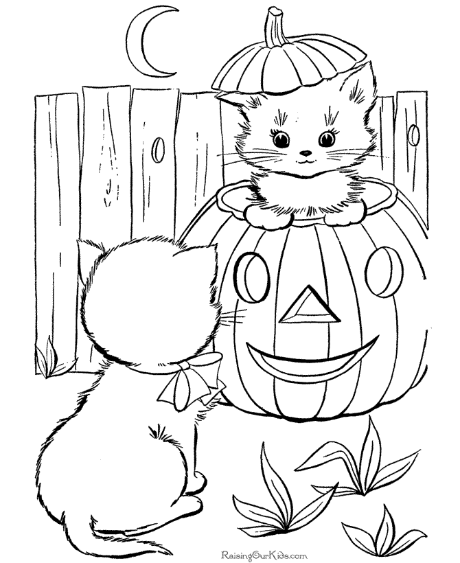 Funny jack o lantern coloring page for kids