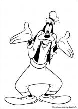 Goofy coloring pages on coloring