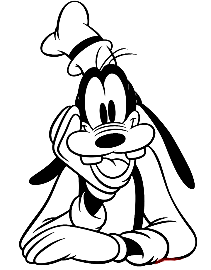 Goofy coloring pages printable for free download