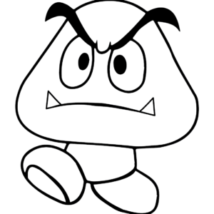 Goomba coloring pages printable for free download