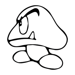 Goomba coloring pages printable for free download