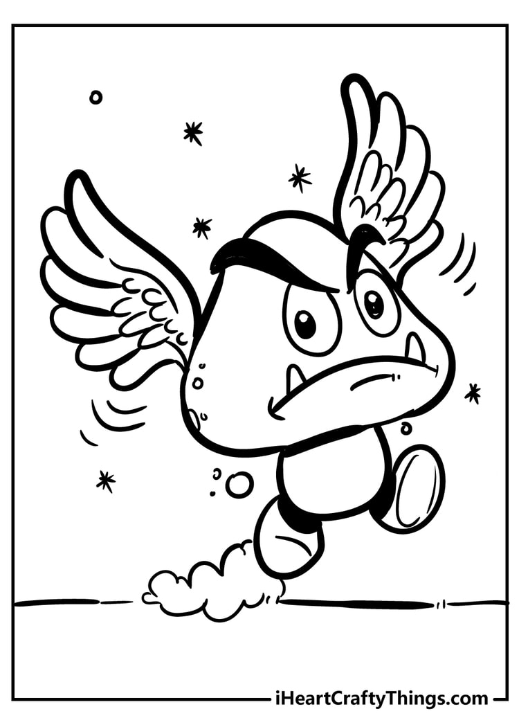 Super mario bros coloring pages free printables