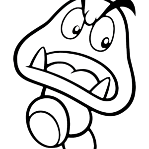 Goomba coloring pages printable for free download