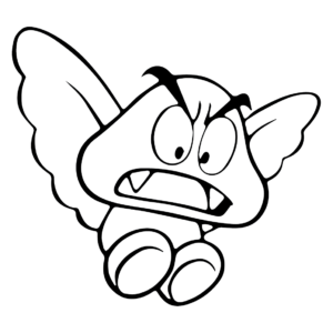 Goomba coloring pages printable for free download