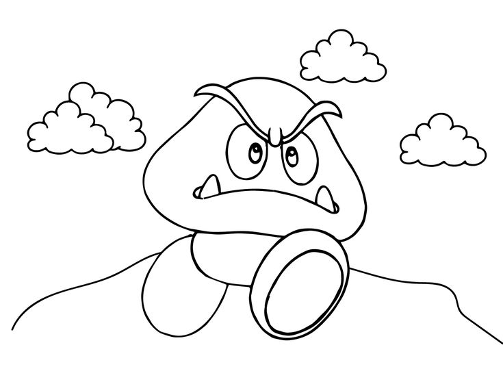 Goomba coloring pages